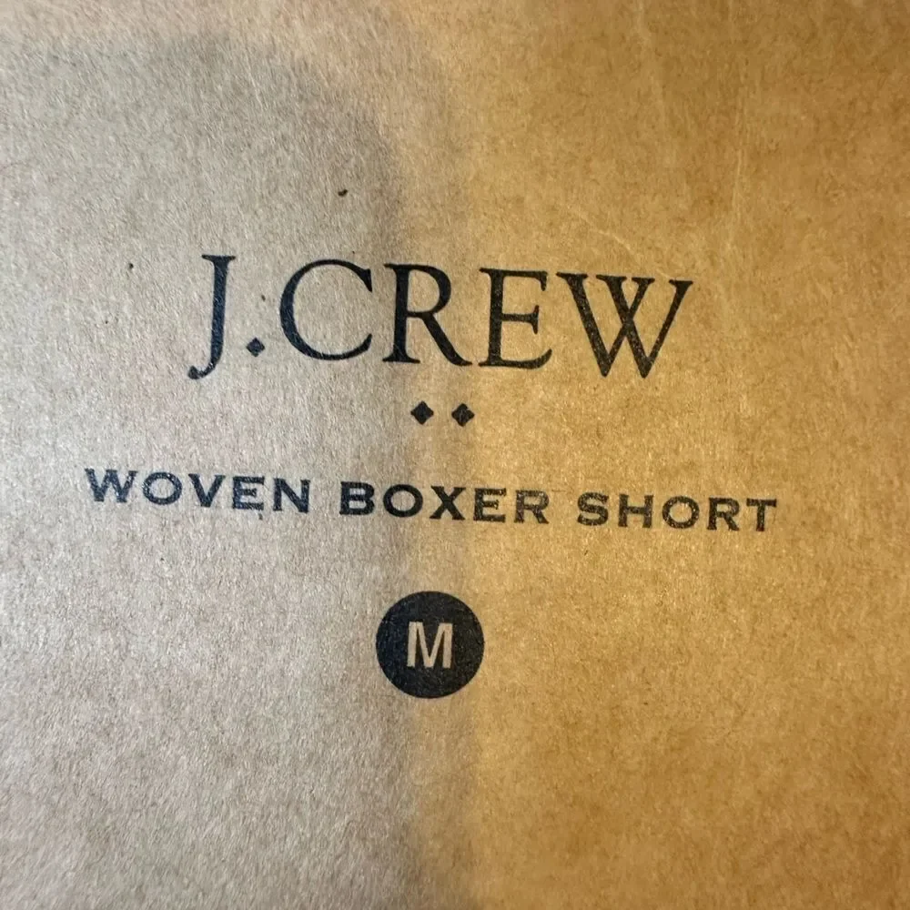 NWT J Crew Men’s Woven Boxer Shorts Blue White Stripe Medium- Dress Socks Stripe